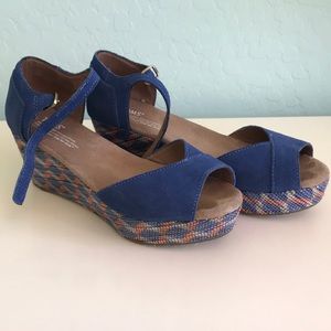 TOMS platform wedge sandal